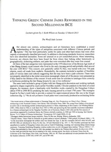 Thinking green: Chinese jades reworked in the second millennium BCE
